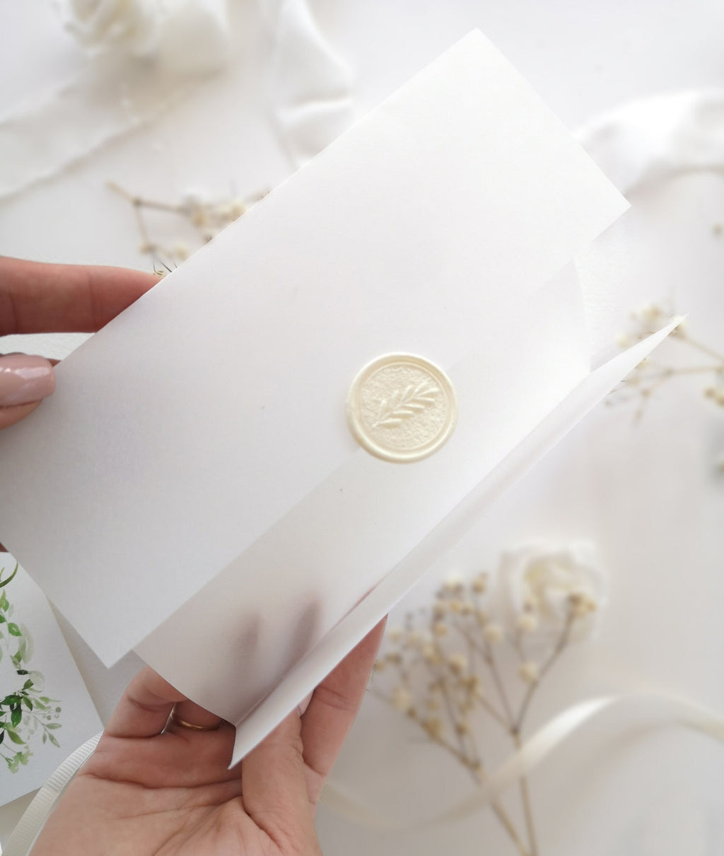 Translucent Vellum Jackets for 5x7 Wedding Invitations A7 Sleeves